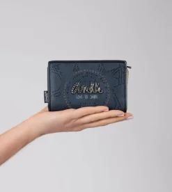 Discount Anekke Billetero Rfid Pequeno Azul Marino Studio