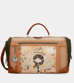 Best Sale Anekke Bolsa De Viaje Peace & Love Camel