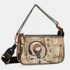 Fashion Anekke Bolso Baguette Con Asa Metal Shoen