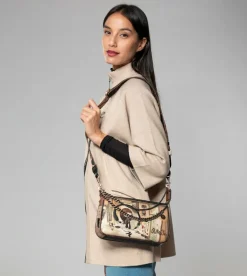 Fashion Anekke Bolso Baguette Con Asa Metal Shoen