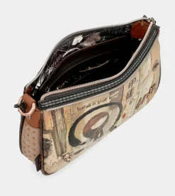 Fashion Anekke Bolso Baguette Con Asa Metal Shoen