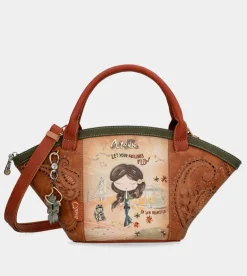 Outlet Anekke Bolso Cesta Peace & Love Camel
