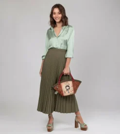 Outlet Anekke Bolso Cesta Peace & Love Camel