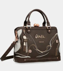 Store Anekke Bolso De Boquilla Marron Nature Shodo