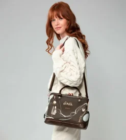 Store Anekke Bolso De Boquilla Marron Nature Shodo