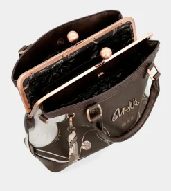 Store Anekke Bolso De Boquilla Marron Nature Shodo
