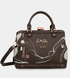Store Anekke Bolso De Boquilla Marron Nature Shodo