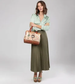 Discount Anekke Bolso De Boquilla Peace & Love Camel