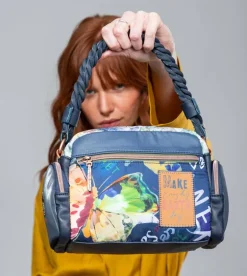 Cheap Anekke Bolso De Hombro Azul Marino Pachamama