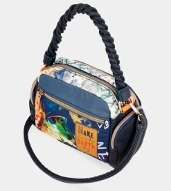 Cheap Anekke Bolso De Hombro Azul Marino Pachamama