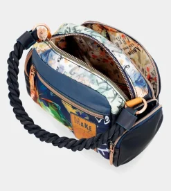 Cheap Anekke Bolso De Hombro Azul Marino Pachamama