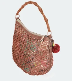 Sale Anekke Bolso De Hombro Rafia Estampado