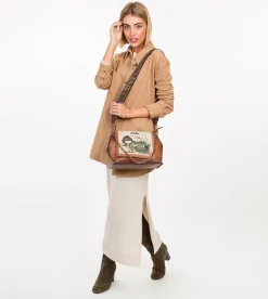Outlet Anekke Bolso De Solapa Con Asa Metalica The Forest