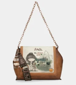 Outlet Anekke Bolso De Solapa Con Asa Metalica The Forest
