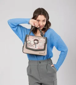 Shop Anekke Bolso De Solapa Peace & Love Rosa