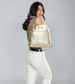 Shop Anekke Bolso Dorado Convertible En Mochila Nature Pachamama