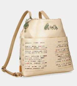 Shop Anekke Bolso Dorado Convertible En Mochila Nature Pachamama