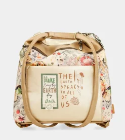 Shop Anekke Bolso Dorado Convertible En Mochila Nature Pachamama