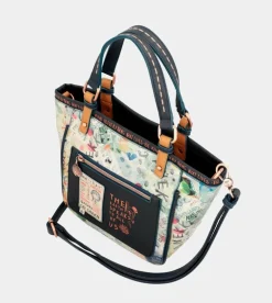 Hot Anekke Bolso Estampado Azul Marino Nature Pachamama