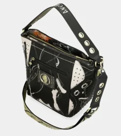 Hot Anekke Bolso Mediano Negro Nature Shodo