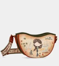 Cheap Anekke Bolso Ovalado Peace & Love Camel