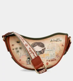 Cheap Anekke Bolso Ovalado Peace & Love Camel