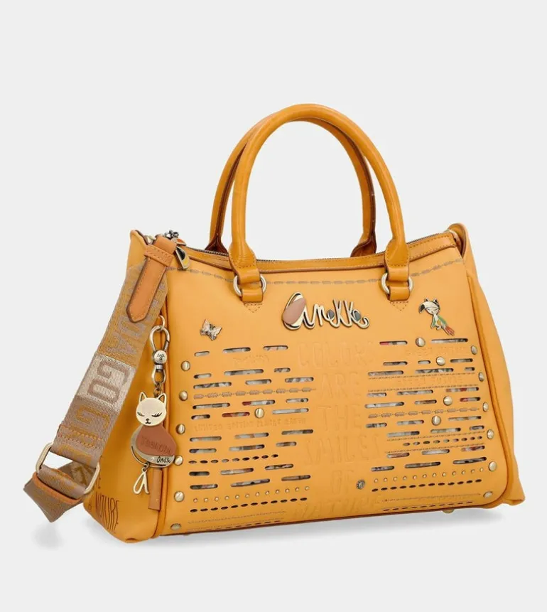 Cheap Anekke Bolso Tipo Doctor Ocre Nature Pachamama