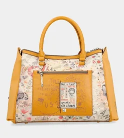 Cheap Anekke Bolso Tipo Doctor Ocre Nature Pachamama
