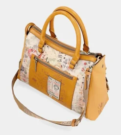Cheap Anekke Bolso Tipo Doctor Ocre Nature Pachamama
