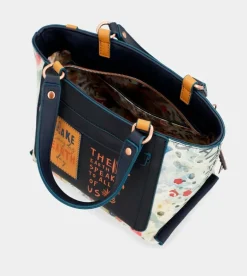 Hot Anekke Bolso Tote Azul Marino Nature Pachamama