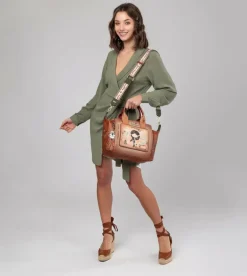 Outlet Anekke Bowling Peace & Love Camel