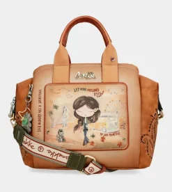 Outlet Anekke Bowling Peace & Love Camel
