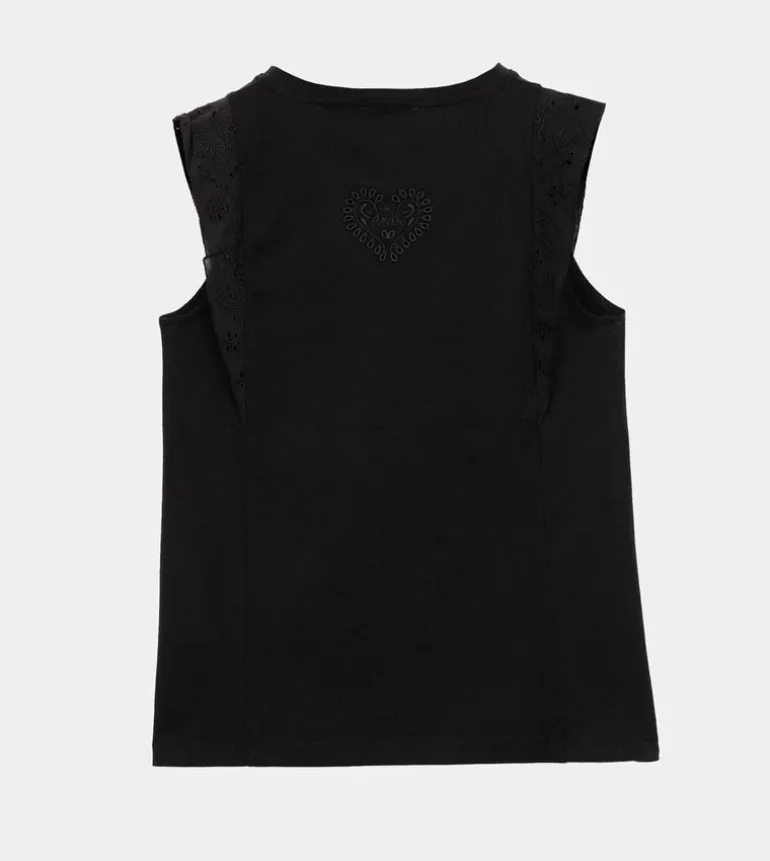 Hot Anekke Camiseta Sin Mangas Negra