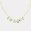 Store Anekke Collar De Perlas Con Chapitas Doradas Calm