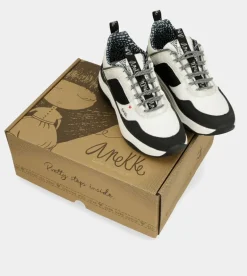 Store Anekke Deportivos Blanco Y Negro Fashion