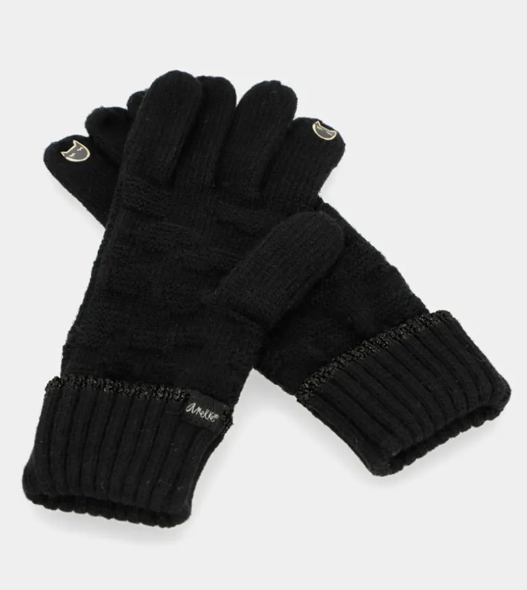 Outlet Anekke Guantes De Punto Negro