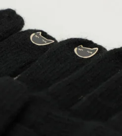 Outlet Anekke Guantes De Punto Negro