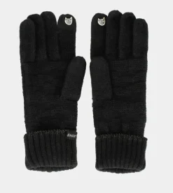 Outlet Anekke Guantes De Punto Negro