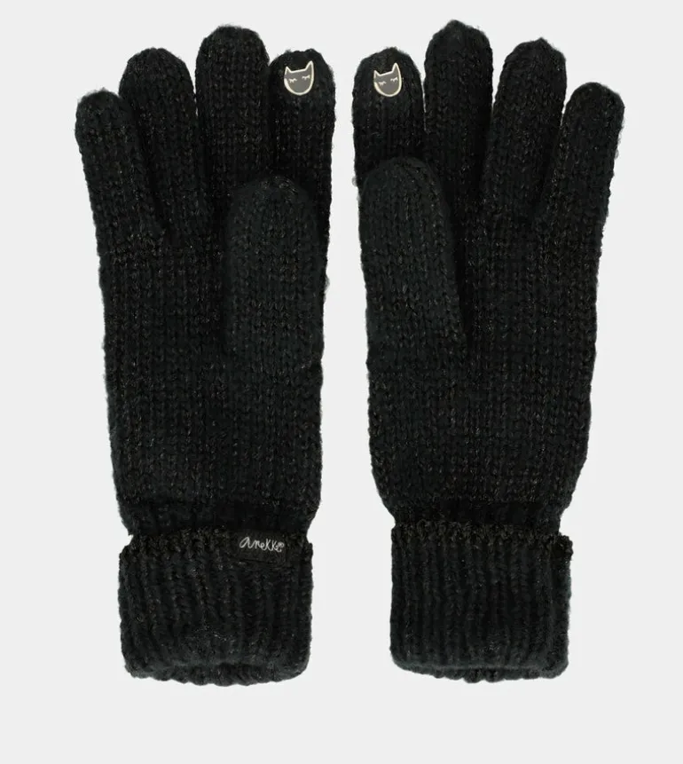 Cheap Anekke Guantes Logomania Negro