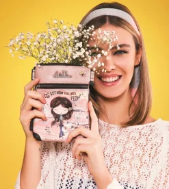 Best Sale Anekke Mini Bandolera Peace & Love Rosa