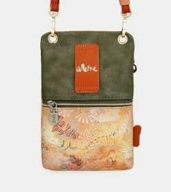 Cheap Anekke Mini Bandolera Peace & Love Camel