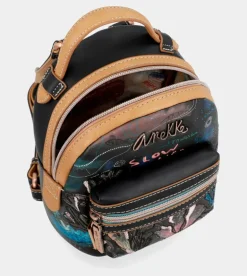 Flash Sale Anekke Mini Mochila De Paseo Negra Coral