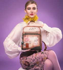 Cheap Anekke Mochila 2 Compartimentos Flowers