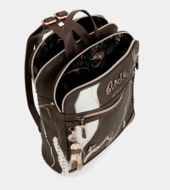 Cheap Anekke Mochila 2 Compartimentos Marron Nature Shodo