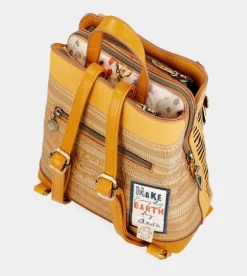 Cheap Anekke Mochila 3 Compartimentos Ocre Nature Pachamama