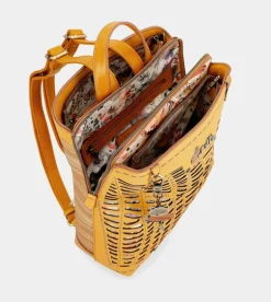 Cheap Anekke Mochila 3 Compartimentos Ocre Nature Pachamama