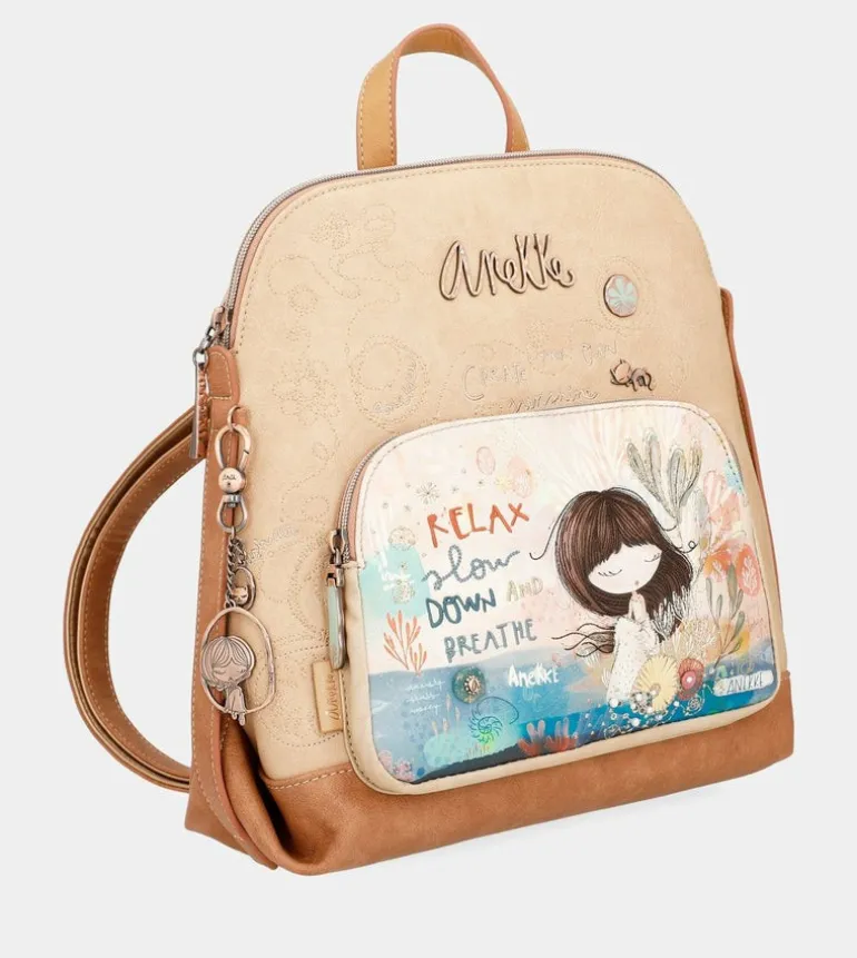Outlet Anekke Mochila Con Bolsillo Frontal Mediterranean
