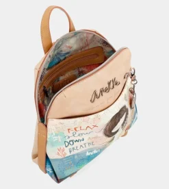 Hot Anekke Mochila De Paseo Con Bolsillo Oculto Mediterranean