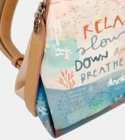Hot Anekke Mochila De Paseo Con Bolsillo Oculto Mediterranean