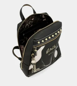 New Anekke Mochila Grande Negra Nature Shodo